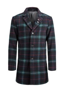 Jack & Jones JACK & JONES, Herren Mantel, Nachtblau / Petrol / Rot