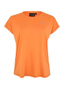Active By Zizzi, Damen Shirt 'ABASIC ONE, S/S, T-SHIRT', Dunkelorange