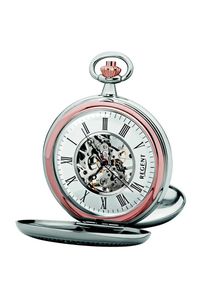 Regent Uhren REGENT, Herren Taschenuhr, Rosé / Silber