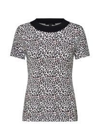 comma, Damen Pullover, Beere / Schwarz / Offwhite