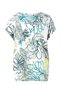 TRIANGLE, Damen Bluse, Mischfarben / Wei&szlig;