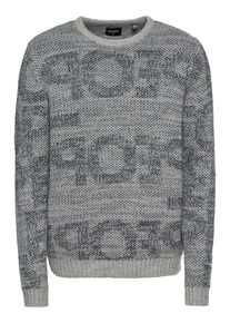 Only & Sons Only & Sons, Herren Pullover 'onsPAL 7 TEXT KNIT', Taubenblau / Grau