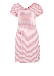 s.Oliver RED LABEL, Damen Baumwollkleid, Rot / Weiß