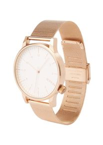 Komono, Damen Armbanduhr 'Winston Royale', Rosegold / Weiß