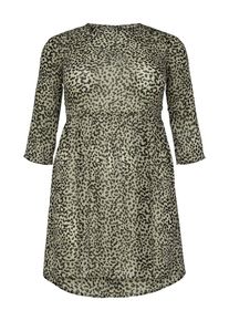 Only Carmakoma, Damen Kleid, Beige / Schwarz