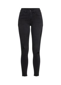 Vila, Damen Jeans, Schwarz