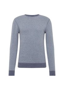 Denham, Herren Sweatshirt 'JV SET SWEAT CFJS', Navy / Wei&szlig;