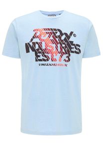 PETROL INDUSTRIES, Herren T-Shirt, Blau / Dunkelpink / Rot / Blutrot