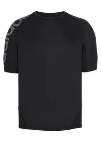 adidas Performance, Herren Shirt 'Alphaskin Sport Level Short Sleeve Bos', Grau / Schwarz