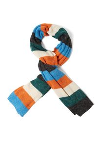 Tom Tailor Denim, Damen Schal, Hellblau / Dunkelgrün / Orange / Schwarz