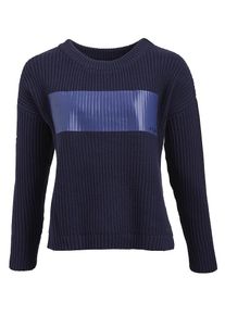 Khujo, Damen Pullover 'ALIS', Blau / Dunkelblau
