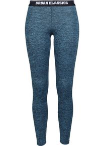 Urban Classics, Damen Leggings, Türkis / Schwarz / Weiß