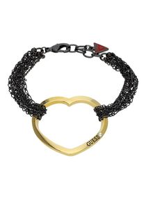 Guess, Damen Armband 'UBB81007', Gold / Rot / Schwarz
