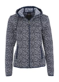 Jack Wolfskin, Damen Fleecejacke 'BELLEVILLE', Nachtblau / Wei&szlig;