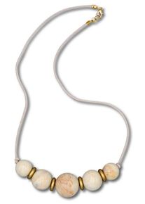 J. JAYZ, Damen Kette 'E3172', Hellbraun / Weiß