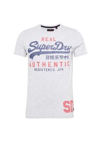 Superdry, Herren T-Shirt 'VINTAGE AUTHENTIC DUO TEE', Dunkelblau / Hellgrau / Rot