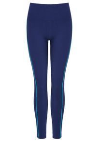 YOGISTAR.COM, Damen Leggings 'Flow With It', Türkis / Dunkelblau