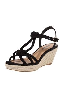 ABOUT YOU, Damen Sandalette 'FRANCES', Schwarz