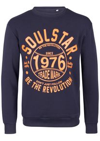 Soulstar, Herren Pullover, Marine / Orange