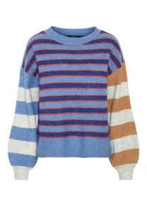 Véro Moda VERO MODA, Damen Pullover, Blau / Hellblau / Hellbraun / Rot / Weiß