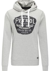 PETROL INDUSTRIES, Herren Kapuzenpullover, Graumeliert / Wei&szlig;
