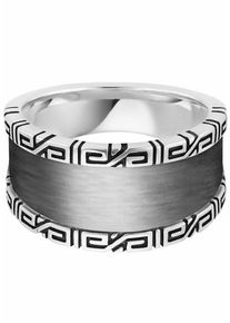 CAI Ca&iuml;, Herren Silberring 'black meander', Silber