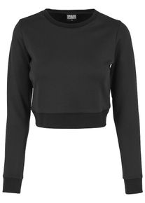 Urban Classics, Damen Ladies Scuba Cropped Crew, Schwarz