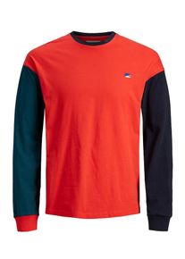 Jack & Jones JACK & JONES, Herren Shirt, Marine / Feuerrot