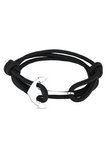 PAULO FANELLO, Herren Armband, Schwarz / Silber