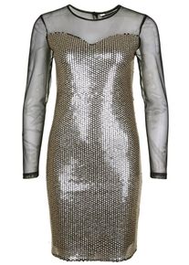 Dorothy Perkins, Damen Partykleid, Gold / Schwarz