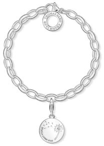 Thomas Sabo, Damen Charm-Armband Set 'Pusteblume WISHES COME TRUE, SET0336-051-14' (Set, 2 tlg.), Silber / Wei&szlig;