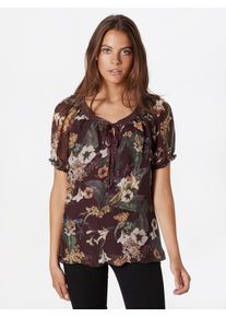 Cartoon, Damen Bluse, Mischfarben / Burgunder