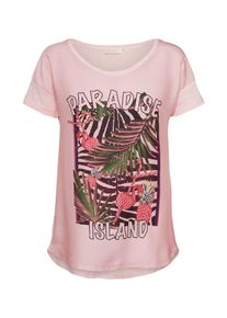 Rich & Royal Rich & Royal, Damen Motiv T-Shirt, Rosa / Schwarz