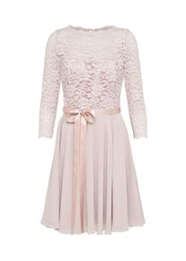 Swing, Damen Spitzenkleid mit Chiffon-Rock, Rosé