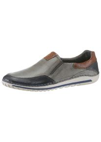 Bugatti, Herren Slipper 'Camberra', Marine / Rostbraun / Silbergrau