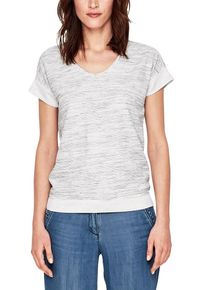 s.Oliver RED LABEL, Damen Shirt in Strick-Optik, Graumeliert