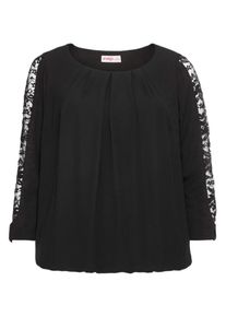 sheego Style, Damen Tunika, Schwarz