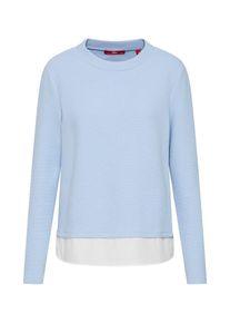 s.Oliver RED LABEL, Damen Shirt, Hellblau / Weiß