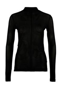 S.Oliver Active, Damen Funktionales Longsleeve aus Mesh, Schwarz