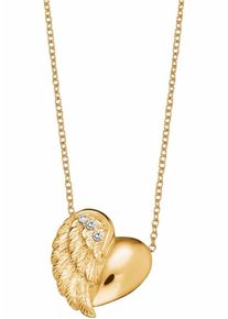 Engelsrufer, Damen Kette mit Anhänger 'Herzflügel, ERN-LILHEARTWING-G', Gold