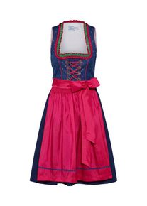 MONDKINI, Damen Dirndl, Blau / Pink