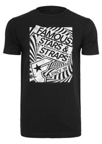 Mister Tee, Herren T-Shirt 'Zone', Schwarz / Weiß