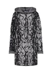 monari, Damen Strickjacke, Grau / Schwarz