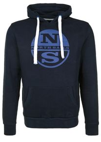 North Sails, Herren Sweatshirt 'HOODED SWEAT LOGO', Blau
