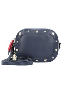Tommy Hilfiger, Damen Umhängetasche 'Mascot', Nachtblau / Hellrot