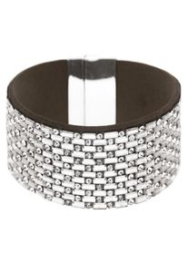 sweet deluxe, Damen Armband 'Tya', Schwarz / Silber