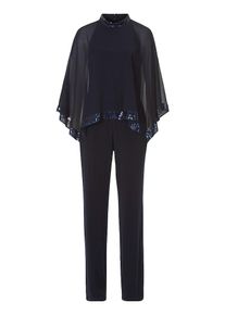 Vera Mont, Damen Jumpsuit, Nachtblau