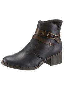 Rieker, Damen Stiefelette, Navy / Schoko