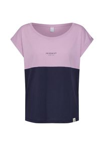 Iriedaily, Damen Shirt 'Block Girl', Navy / Helllila
