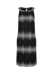 comma, Damen Kleid, Schwarz / Weiß